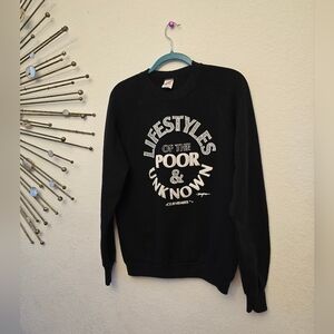 Vintage 90s Black Club Member Crewneck Sweater For Women.